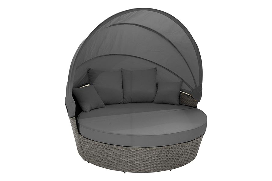 GREY MOON BED WITH CANOPY