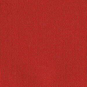 Close-up of the Jockey Red fabric colour option for Treasure Garden umbrellas, showing a vibrant crimson red textile. The fabric’s fine linear weave adds subtle depth and texture, making it stand out as a bold accent colour.