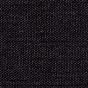 Close-up of the Obravia Black fabric colour option for Treasure Garden umbrellas, displaying a dark black tone with a slightly more pronounced weave texture. The matte surface conveys durability and a refined, timeless aesthetic.